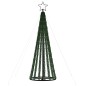 Árvore de Natal luminosa em cone 275 LEDs 180 cm branco frio