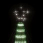 Árvore de Natal luminosa em cone 275 LEDs 180 cm branco frio