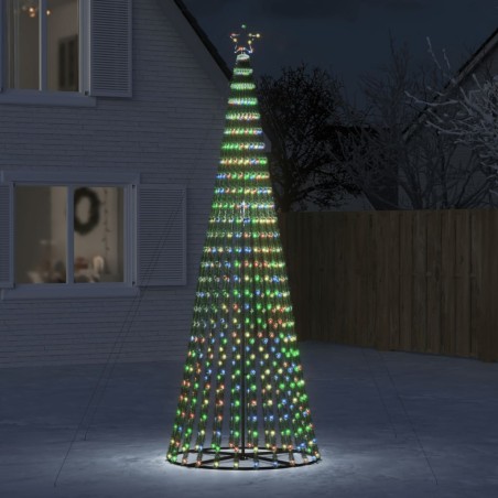 Iluminação p/ árvore de Natal cone 688 luzes LED 300cm colorido