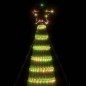 Iluminação p/ árvore de Natal cone 688 luzes LED 300cm colorido