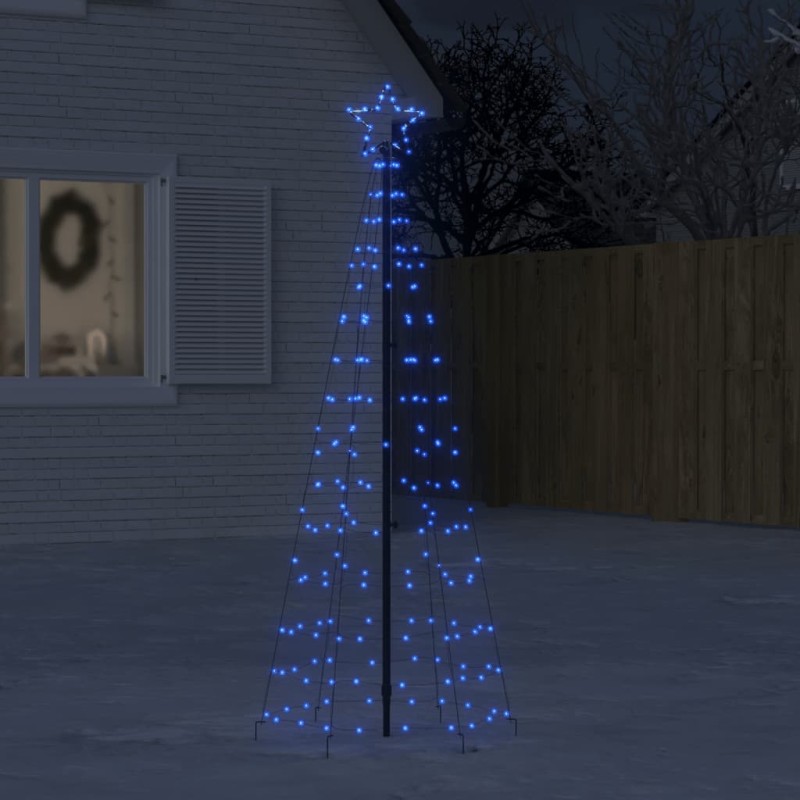 Iluminação p/ árvore de Natal c/ estacas 220 LEDs 180 cm azul-Luzes de Natal-Home Retail