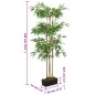 Árvore de bambu artificial 1216 folhas 180 cm verde