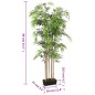 Árvore de bambu artificial 500 folhas 80 cm verde