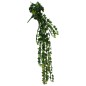 Plantas suspensas artificiais 12 pcs 339 folhas 90 cm verde