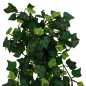 Plantas suspensas artificiais 12 pcs 339 folhas 90 cm verde