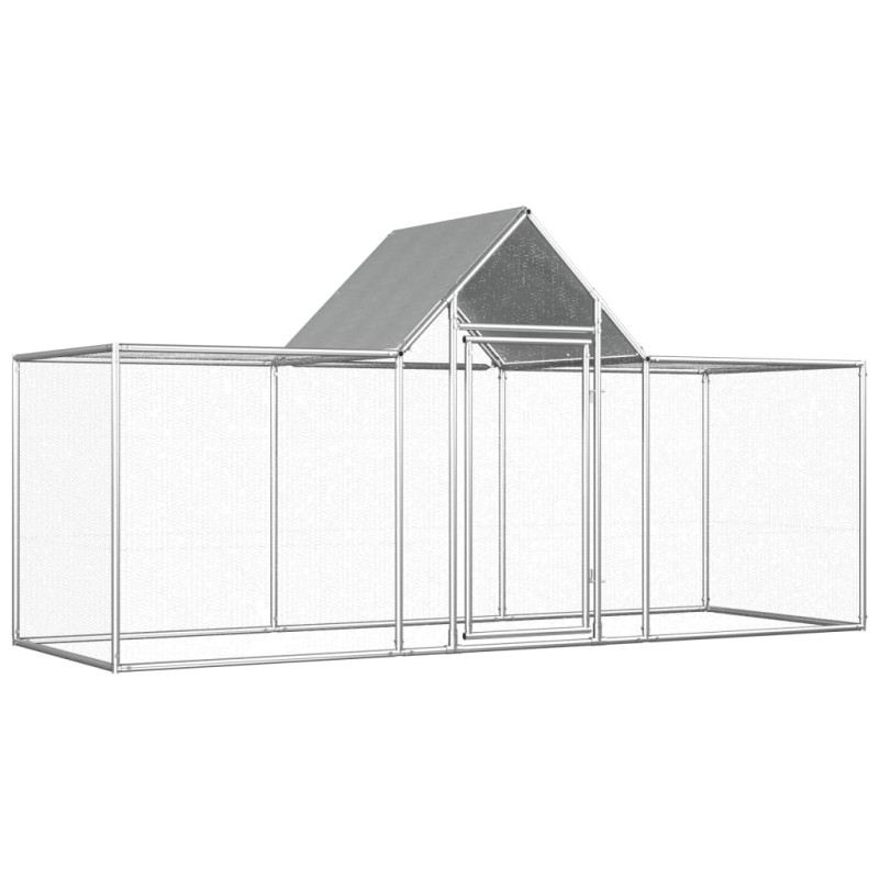 Galinheiro 3x1x1,5 m aço galvanizado-Casotas e gaiolas para animais pequenos-Home Retail