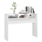 Mesa consola 105x30x80 cm derivados de madeira branco