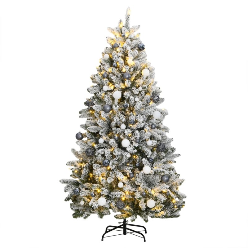 Árvore Natal artificial articulada c/ 300 luzes LED+bolas 180cm-Árvores de Natal-Home Retail