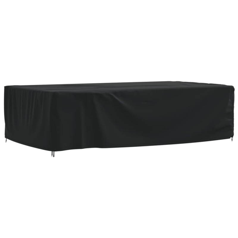 Capa para mobiliário de jardim 315x180x74 cm 420D oxford preto-Capas para móveis de jardim-Home Retail