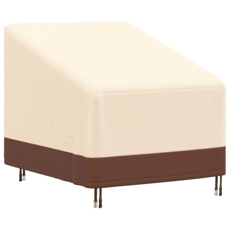 Capa p/ cadeira lounge jardim 79x97x48/74 cm 600D oxford bege-Capas para móveis de jardim-Home Retail