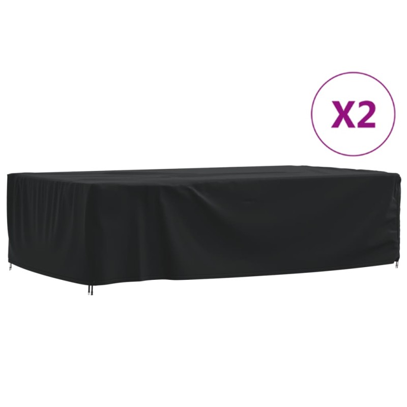 Capas p/ mobília de jardim 2 pcs 315x180x74 cm 420D oxford-Capas para móveis de jardim-Home Retail