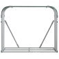 Suporte de lenha 120x45x100 cm aço galvanizado verde