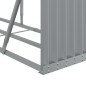 Suporte de lenha 234x45x100 cm aço galvanizado cinza-claro