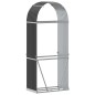 Suporte de lenha 80x45x190 cm aço galvanizado antracite