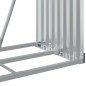 Suporte de lenha 80x45x120 cm aço galvanizado castanho