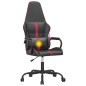 Cadeira gaming massagens couro artificial vermelho-tinto/preto