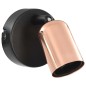 Holofotes 2 pcs preto e cobre E27