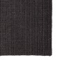 Tapete sisal natural 66x350 cm preto