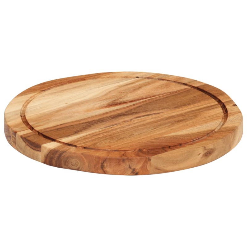 Tábua de cortar Ø30x2,5 cm madeira de acácia maciça-Tábuas de corte para cozinha-Home Retail