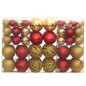 Enfeites de Natal 100 pcs 3 / 4 / 6 cm dourado e vermelho-tinto