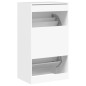 Sapateira c/ 2 gavetas articuladas 60x42x108 cm branco