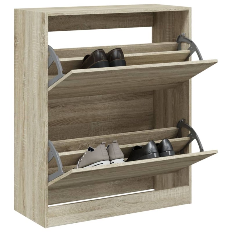 Sapateira 80x34x96,5 cm derivados de madeira carvalho sonoma-Sapateiras e organizadores-Home Retail