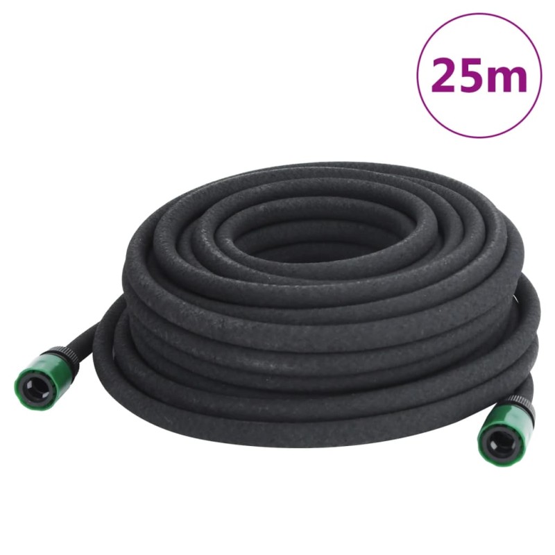 Mangueira para rega gota-a-gota de jardim 25 m borracha preto-Mangueiras de jardim-Home Retail