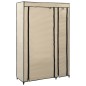 Roupeiros dobráveis 2 pcs 110x45x175 cm tecido cor creme