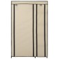 Roupeiros dobráveis 2 pcs 110x45x175 cm tecido cor creme