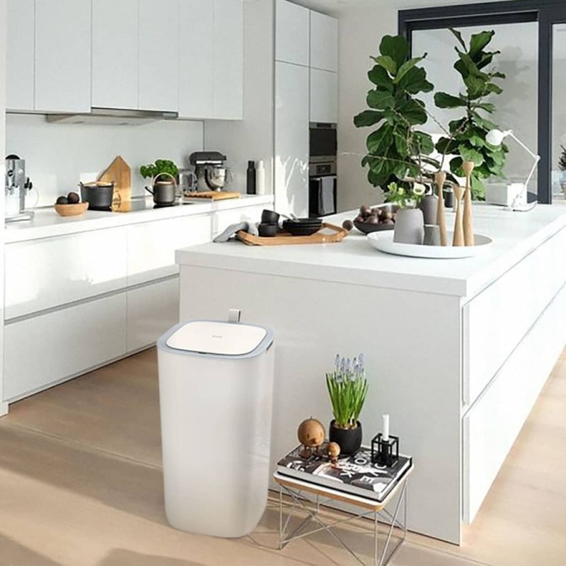 EKO Caixote do lixo com sensor smart Morandi 30 L branco-Contenção de resíduos-Home Retail