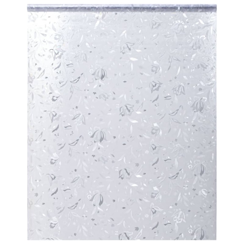 Película para janela fosca 45x500 cm PVC padrão de flores-Películas para janelas-Home Retail