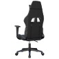 Cadeira gaming de massagens couro artificial preto e azul