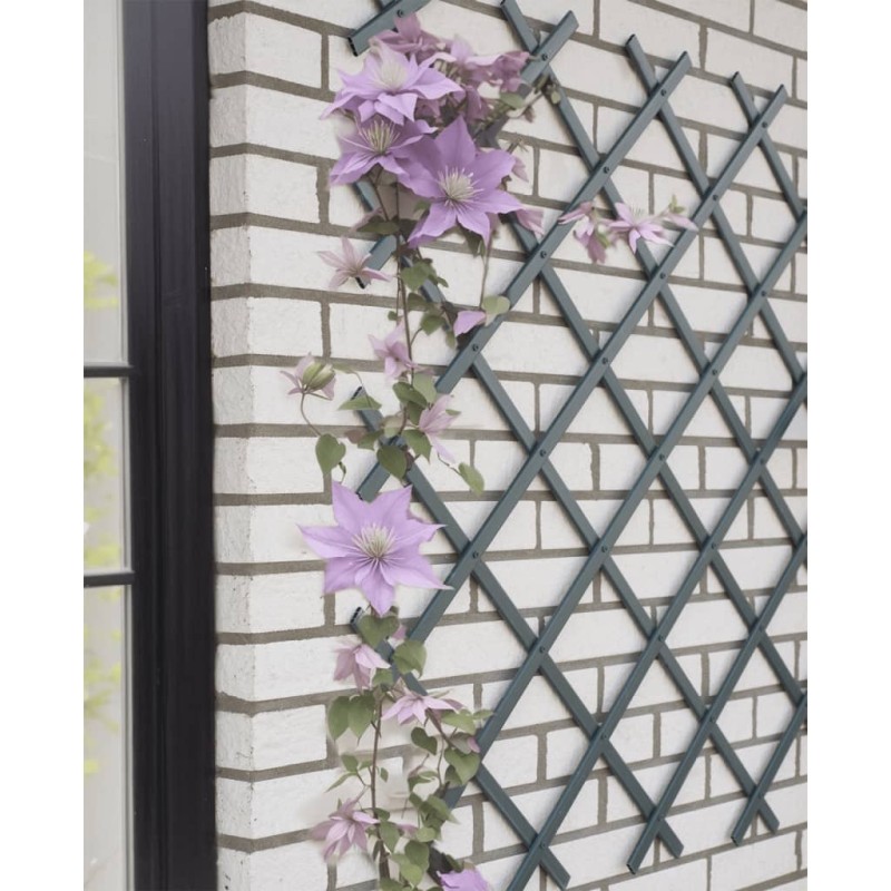 Nature Treliça de jardim 50x150 cm PVC antracite-Arcos, treliças e pérgolas de jardim-Home Retail