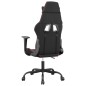 Cadeira gaming massagens couro artificial preto e vermelho