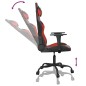 Cadeira gaming massagens couro artificial preto e vermelho