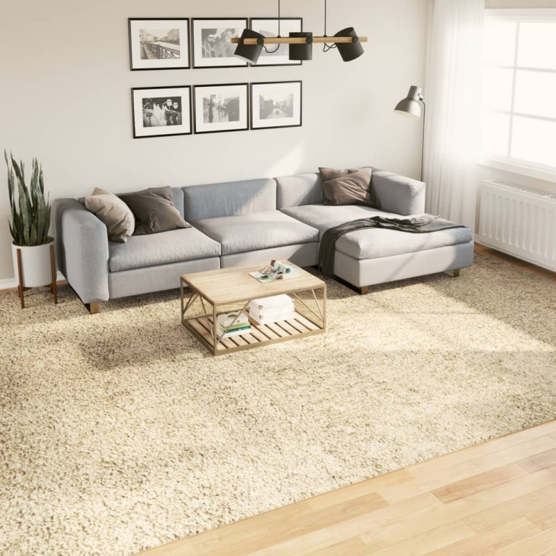 Tapete shaggy de pelo alto PAMPLONA 300x400 cm dourado-Tapetes-Home Retail