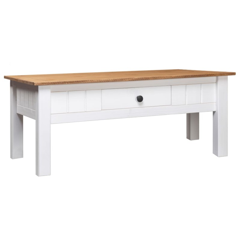 Mesa de centro 100x60x45 cm pinho maciço Panama branco-Mesas de centro-Home Retail