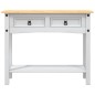 Mesa consola Corona pinho mexicano 90x34,5x73 cm branco