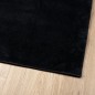 Tapete de pelo curto OVIEDO 160x160 cm preto