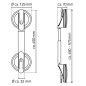RIDDER Suporte de apoio telescópico por sucção 12,5 cm 100 kg A0150301