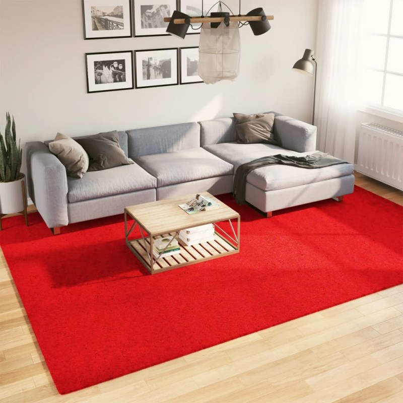 Tapete de pelo curto OVIEDO 240x340 cm vermelho-Tapetes-Home Retail