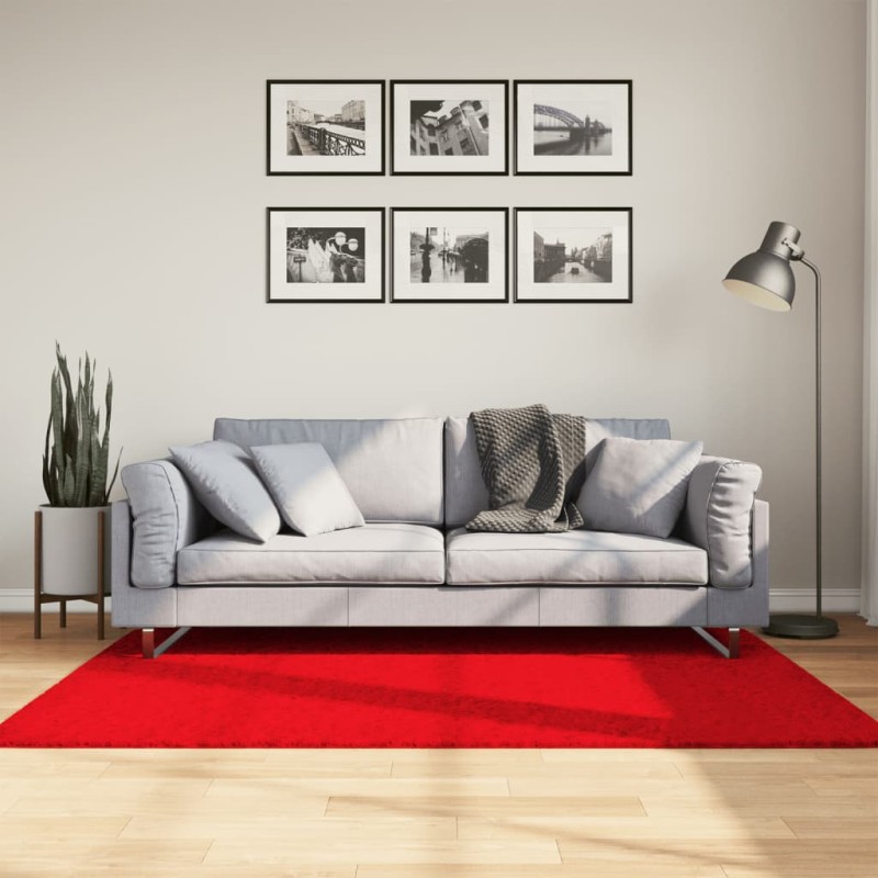 Tapete de pelo curto OVIEDO 120x170 cm vermelho-Tapetes-Home Retail