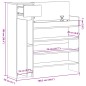 Sapateira 100,5x28x100 cm derivados de madeira cinzento sonoma
