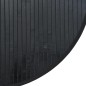 Tapete redondo 80 cm bambu preto