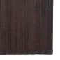 Tapete retangular 70x100 cm bambu castanho-escuro