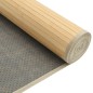 Tapete retangular 80x1000 cm bambu cor natural clara