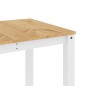 Mesa de jantar Panama 160x80x75 cm pinho maciço branco