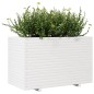 Vaso/floreira de jardim 110x60x72 cm pinho maciço branco