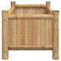 Vaso/floreira de jardim 50x30x25 cm bambu