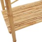 Roupeiro com prateleiras 102x50x190 cm bambu